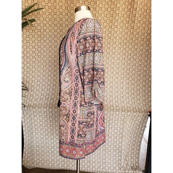 Urban CoCo Women's Patterned Boho Dress Lightweight Tassel Dress Large NWOT - Picture 5 of 9